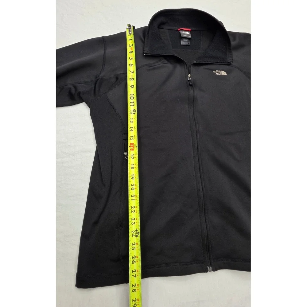 The North Face FlashDry Full Zip Jacket Mens XL Black Mock Neck Fleece Lined